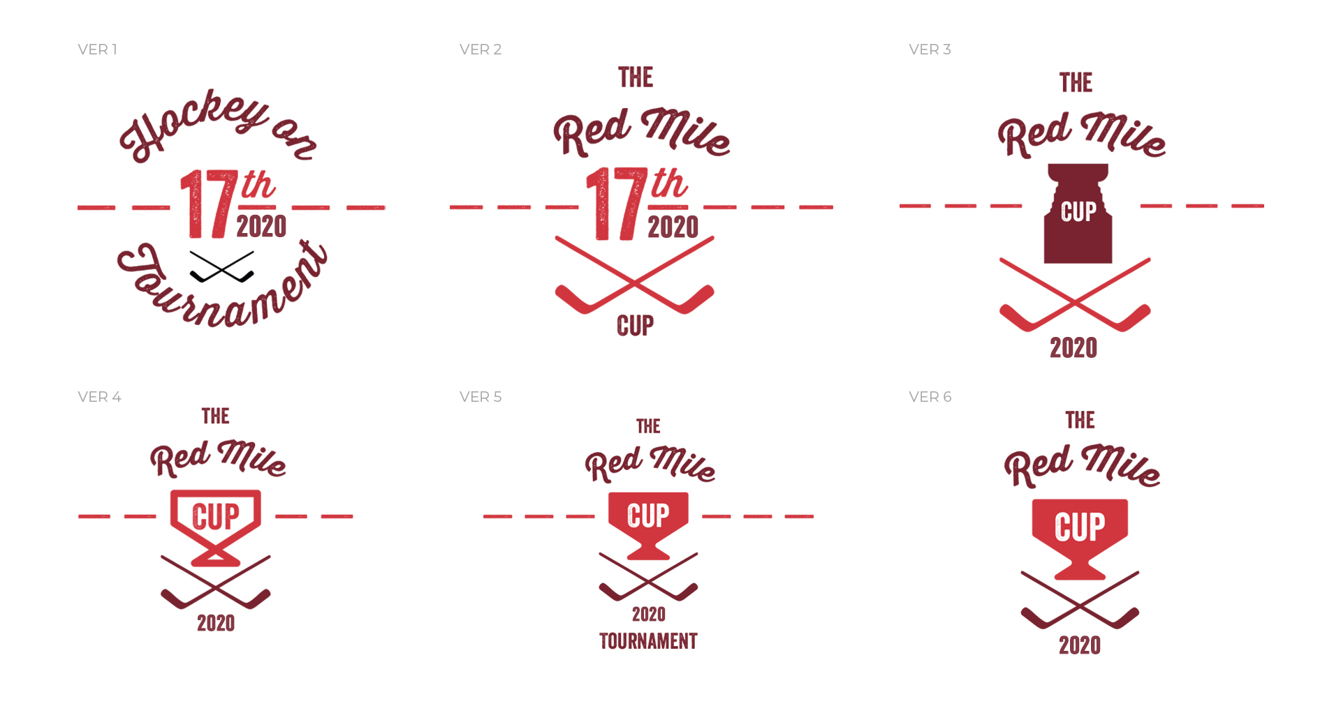 Red Mile Cup Logo Designs